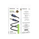 Аудіокабель BOROFONE BL20 True sound silicone digital audio conversion cable iP Black (6941991114397) - изображение 2