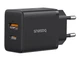 Мережевий зарядний пристрій Baseus Cube Fast Charger Type-C+USB 30W Cluster Black EU (P10111404113-00) - изображение 2