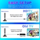 Антена для телевізора кімнатна HIDB (Магнітна база), 4K HD, DVB-T2, Кабель 3м - зображення 4