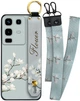 Чехол SHLab Infinix Note 50 Pro Flower White + два ремешка с карабином (43416) - изображение 1