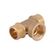 Трійник латунний 1/2"ЗВЗ (жовт.) SD41615 Thermo Alliance - зображення 12
