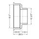 Thermo Alliance Переходник 1"Вх1/2"Н (желт.) SD4092515 - изображение 2
