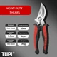 Садовый секатор усиленный (Heavy Duty) сталь SK5, 20 см, красно-чёрный - изображение 1