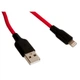 Кабель HOCO Lightning Silicone X21 Plus 2 метра силикон красный - изображение 6