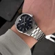 Мужские классические часы Casio MTP-VD03D-2A серебристые с синим циферблатом - изображение 3