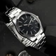 Мужские классические часы Casio MTP-VD03D-2A серебристые с синим циферблатом - изображение 4