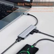Концентратор USB Type-C/USB-A 5 в 1 USB 3.0 с SD/TF кардридером высокоскоростной алюминиевый хаб ( код: HUB-5IN1 ) - изображение 4