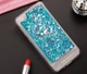 Силиконовый чехол с жидким глиттером для Xiaomi Redmi 5A Синий - изображение 1