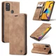 Чехол-книжка CaseMe из нубука для Samsung Galaxy M30s/M21 Светло-коричневый - изображение 2