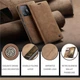Чохол-книжка CaseMe із нубуку для Xiaomi 11T/Pro Світло-коричневий - зображення 4
