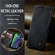Чехол-книжка CaseMe из нубука для iPhone 15 Черный - изображение 10