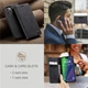 Чехол-книжка CaseMe из нубука для iPhone 15 Черный - изображение 6