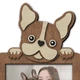 Фоторамка The Frame Depot с французским бульдогом персонализирована на 1 фото Коричневый (dog_french_bulldog_horizontal) - изображение 5