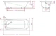 Ванна акриловая KO&PO 4001 170х70х38 см комплект ножек (C10027) - изображение 5