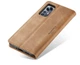 Чехол-книжка CaseMe из нубука для Xiaomi 12/12x Светло-коричневый - изображение 8