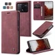 Чехол-книжка CaseMe из нубука для Xiaomi Poco X6 Pro 5G Бордовый - изображение 2