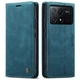 Чехол-книжка CaseMe из нубука для Xiaomi Poco X6 Pro 5G Бирюзовый - изображение 8