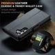 Чехол-книжка CaseMe из нубука для Samsung A05s Чёрный - изображение 4