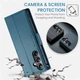 Чехол-книжка CaseMe из нубука для Samsung A05s Бирюзовый - изображение 9