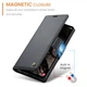 Чехол-книжка CaseMe из нубука для Samsung A05s Чёрный - изображение 3