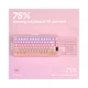 Клавіатура бездротова AULA S75 Pro Gradient Pink Side-printed - изображение 7