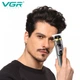 Триммер для стрижки и окантовки волос VGR V-985 Professional, 4 насадки, LED Display Turbo режим - изображение 4