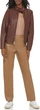Женская куртка из экокожи Levi's на молнии 1159785752 (Коричневый, 3X) - изображение 5