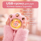 Электрическая USB-грелка для рук Supretto “Кошачья лапка” с 2 режимами нагрева и аккумулятором 2600 мАч - изображение 1