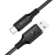 Кабель Acefast C17-04 USB 2.0 USB to Type-C M 1.2m 3A 60W silicone Black (6974316284178) - изображение 2