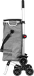 Wózek na zakupy ModernHome by Multistore składany z kieszenią termiczną 30 l Szary (PGJSFC023-GY) - obraz 3