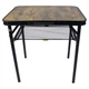 Стіл складаний Bo-Camp Garland 60x45 см, алюмінієвий каркас, до 25 кг, Black/Wood look (1404195) - изображение 9