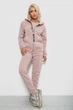 Спортивный костюм женский на флисе пудровый 257R86 Ager XL - изображение 1