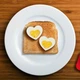 Силиконовая форма для приготовления оладий и яичницы в форме сердца Cake Maker Голубой - изображение 6