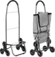 Wózek na zakupy ModernHome by Multistore potrójne koła 33 l Szary (PGJSFC022-GY) - obraz 7
