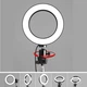 Кольцевая светодиодная лампа Ring Light 20 см с держателем для телефона штатив 2м селфи кольцо для блоггеров - изображение 10