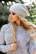 В'ЯЗНА АЖУРНА ШАПКА "АФРОДИТА" — 4322 теракот - зображення 3