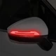 Автомобильные светоотражающие наклейки на боковые зеркала 2 шт. Красный - изображение 4