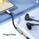 USB-C - AUX 3.5mm аудіо DAC адаптер Witson ES-AX1 - изображение 2