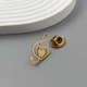 Значок из стали BROCHE брошь бижутерия Музыка Скрипичный ключ с сердцем золотистый BRGV115288 - изображение 3