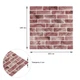 3D панель стінова самоклеюча Sticker Wall 700*700cm*4mm клінкер рожева глина D (3DPanda-2005) - изображение 3