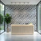 Декоративна ПВХ панель Sticker Wall чорно-біла мозаїка Sticker Wall 960х480х4мм (3DPanda-1432) - изображение 5