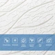 3D панель стінова самоклеюча Sticker Wall WHITE 700*700*6mm D (3DPanda-1948) - изображение 4