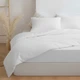 Комплект постельного белья Zastelli Двуспальный 175х210 см White/white хлопковая жатка Белый (2555000013669) - изображение 1