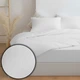 Комплект постельного белья Zastelli Евро 200х220 см White/white хлопковая жатка Белый (2555000013676) - изображение 2