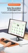 Внешняя кнопка включения ПК с LED-подсветкой TEUCER Квадратная белая кабель 2 м - изображение 4