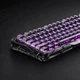 Клавіатура механічна GravaStar Mercury V75 Lite 80keys, Magnetic Blackcore, USB-A, RGB, Transparent Black - зображення 6