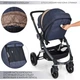 Універсальна коляска El Camino B-move ME 1021-4 Blue - зображення 8