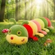 М'яка іграшка з пледом усередині Colorful Home Гусениця різнокольорова 70 см - зображення 1