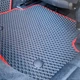 Комплект килимків до салону Star-Tex на BMW 5-Series F10 (2013 - 2017) задній привід EVA/Ромб Сірий - зображення 6