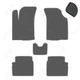 Комплект килимків до салону Star-Tex на Chevrolet Aveo (T200/T250) (2002 - 2011) хетчбек EVA/Ромб Сірий - зображення 1